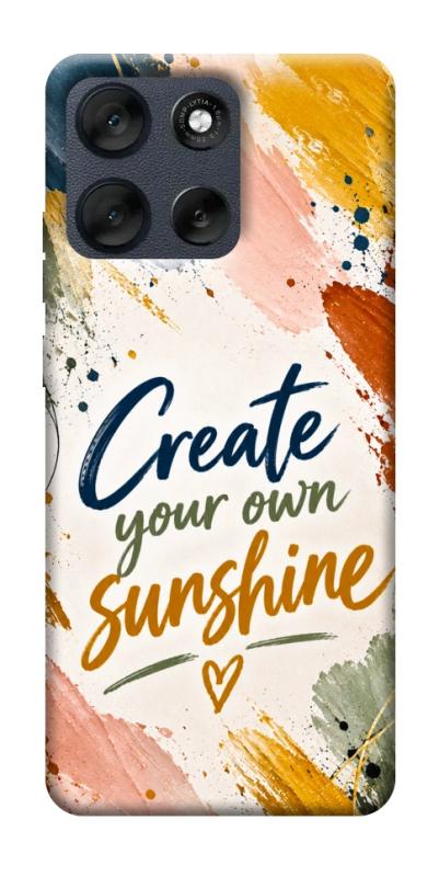 Чохол itsPrint Create sunshine для Motorola Moto G56 5G, написи, купити оптом з доставкою