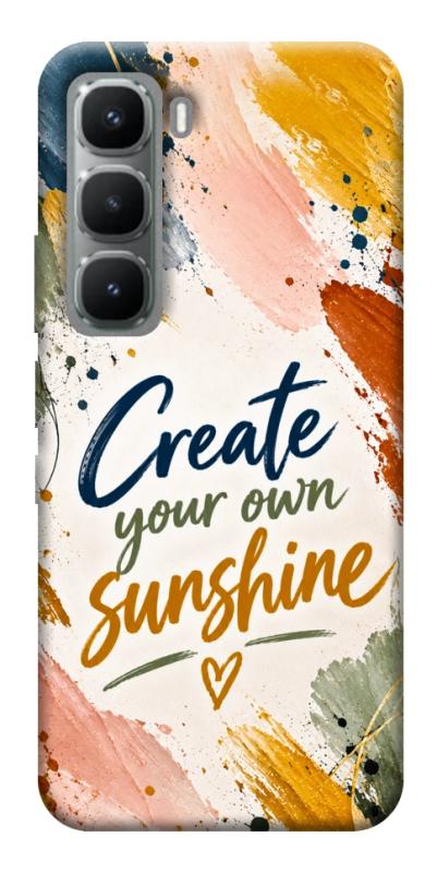 Чехол itsPrint Create sunshine для Infinix Hot 60i, надписи, купить оптом с доставкой