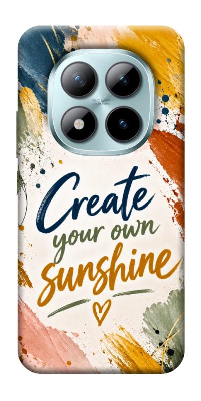 Чехол itsPrint Create sunshine для Xiaomi Redmi Note 15 Pro 5G, надписи, купить оптом с доставкой