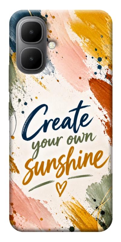 Чехол itsPrint Create sunshine для Infinix Smart 10, надписи, купить оптом с доставкой