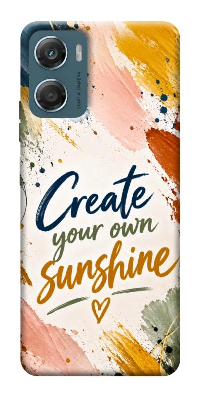 Чехол itsPrint Create sunshine для Motorola Moto G06, надписи, купить оптом с доставкой