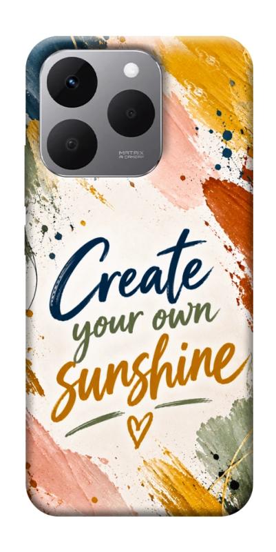 Чехол itsPrint Create sunshine для Realme 15T, надписи, купить оптом с доставкой