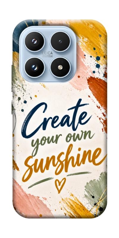 Чехол itsPrint Create sunshine для Xiaomi 17 Pro, надписи, купить оптом с доставкой