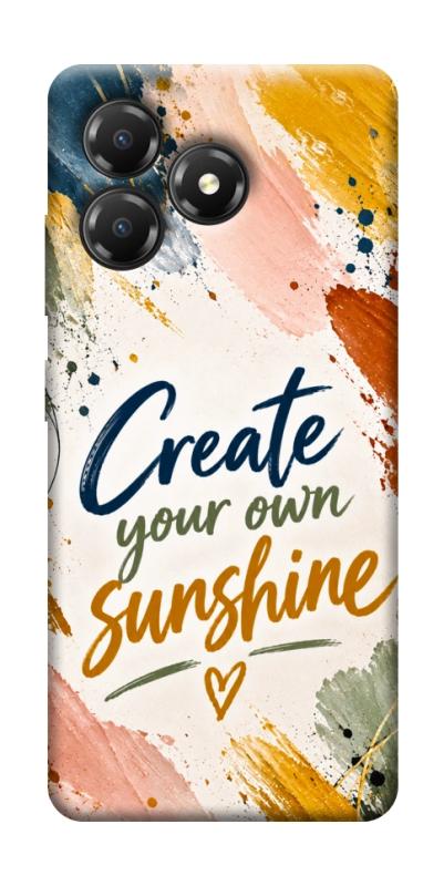 Чехол itsPrint Create sunshine для ZTE Blade A36, надписи, купить оптом с доставкой