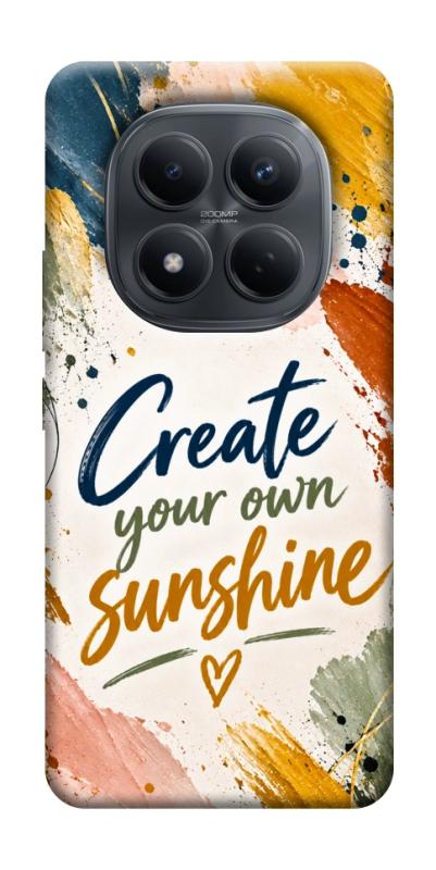 Чехол itsPrint Create sunshine для Xiaomi Redmi Note 15 Pro 4G, надписи, купить оптом с доставкой