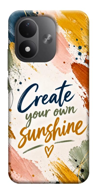 Чехол itsPrint Create sunshine для Xiaomi Redmi Note 17, надписи, купить оптом с доставкой