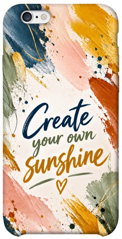 Чехол itsPrint Create sunshine для Apple iPhone 6/6s (4.7"), надписи, купить оптом с доставкой