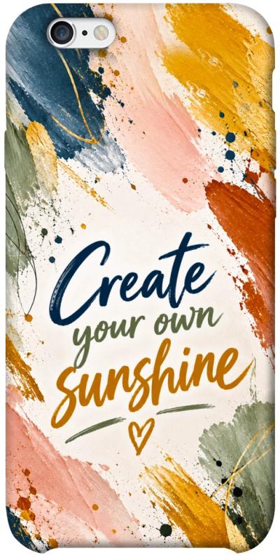 Чехол itsPrint Create sunshine для Apple iPhone 6/6s plus (5.5"), надписи, купить оптом с доставкой