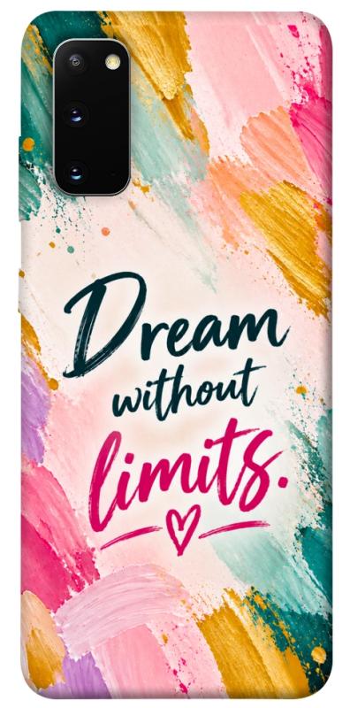 Чехол itsPrint Dream without limits для Samsung Galaxy S20, надписи, купить оптом с доставкой