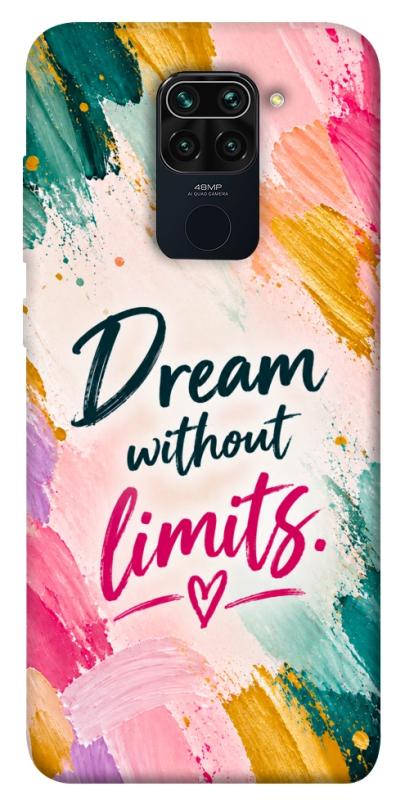 Чехол itsPrint Dream without limits для Xiaomi Redmi Note 9 / Redmi 10X, надписи, купить оптом с доставкой