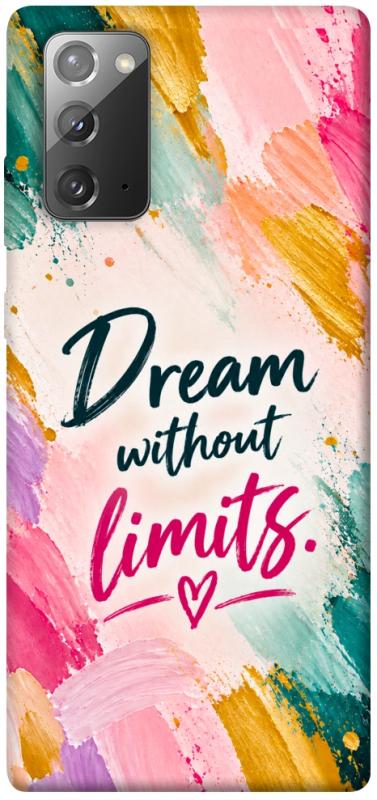 Чохол itsPrint Dream without limits для Samsung Galaxy Note 20, написи, купити оптом з доставкою