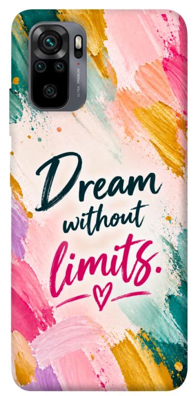 Чохол itsPrint Dream without limits для Xiaomi Redmi Note 10 / Note 10s, написи, купити оптом з доставкою