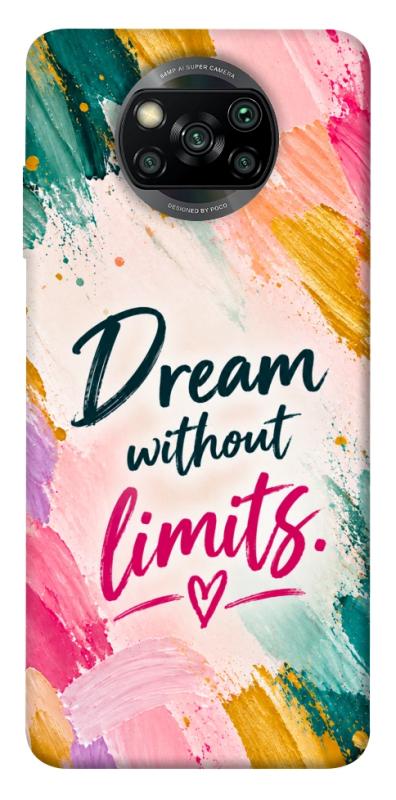 Чехол itsPrint Dream without limits для Xiaomi Poco X3 NFC / Poco X3 Pro, надписи, купить оптом с доставкой