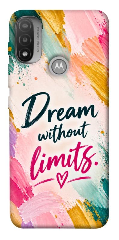 Чехол itsPrint Dream without limits для Motorola Moto E20, надписи, купить оптом с доставкой