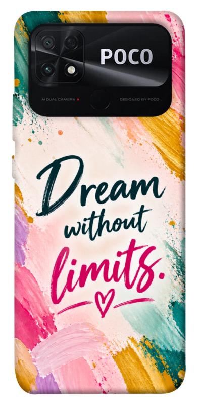 Чохол itsPrint Dream without limits для Xiaomi Poco C40, написи, купити оптом з доставкою