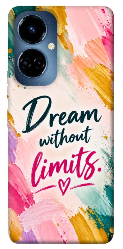 Чохол itsPrint Dream without limits для TECNO Camon 19 (CI6n) / 19 Pro (CI8n), написи, купити оптом з доставкою