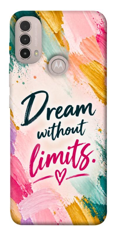Чехол itsPrint Dream without limits для Motorola Moto E40, надписи, купить оптом с доставкой