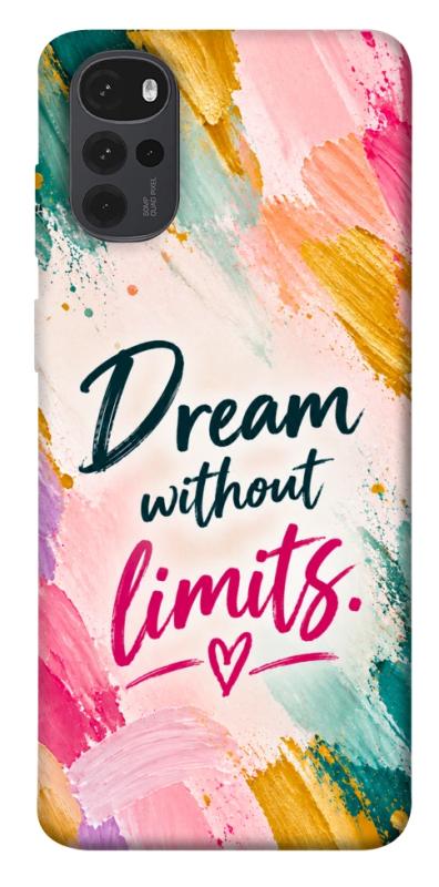 Чехол itsPrint Dream without limits для Motorola Moto G22, надписи, купить оптом с доставкой