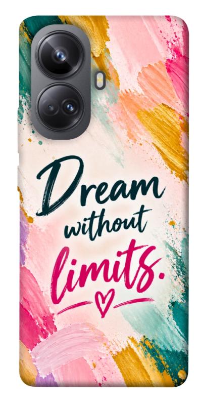 Чехол itsPrint Dream without limits для Realme 10 Pro+, надписи, купить оптом с доставкой