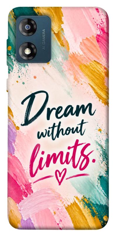 Чехол itsPrint Dream without limits для Motorola Moto E13, надписи, купить оптом с доставкой