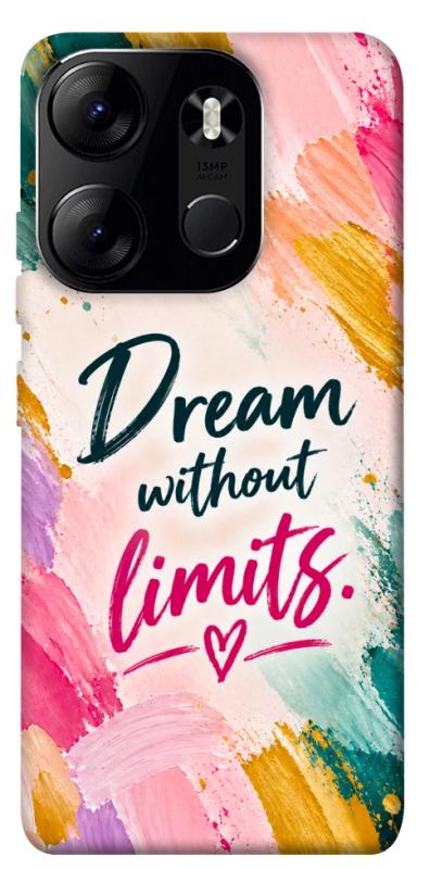 Чехол itsPrint Dream without limits для Tecno Spark Go 2023, надписи, купить оптом с доставкой