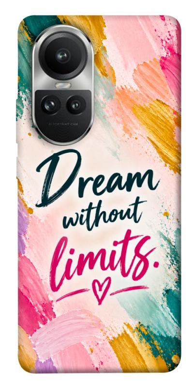 Чехол itsPrint Dream without limits для Oppo Reno 10, надписи, купить оптом с доставкой