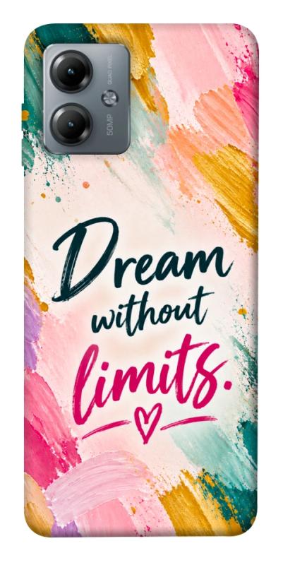 Чехол itsPrint Dream without limits для Motorola Moto G14, надписи, купить оптом с доставкой