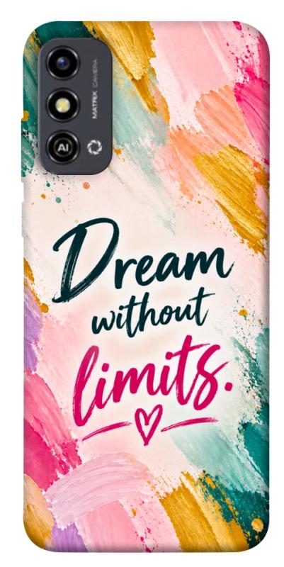 Чехол itsPrint Dream without limits для ZTE Blade A53, надписи, купить оптом с доставкой