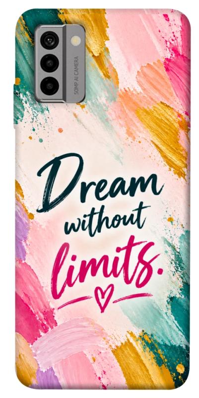 Чехол itsPrint Dream without limits для Nokia G22, надписи, купить оптом с доставкой