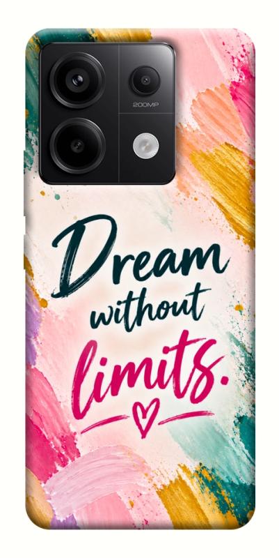 Чохол itsPrint Dream without limits для Xiaomi Redmi Note 13 Pro 4G, написи, купити оптом з доставкою
