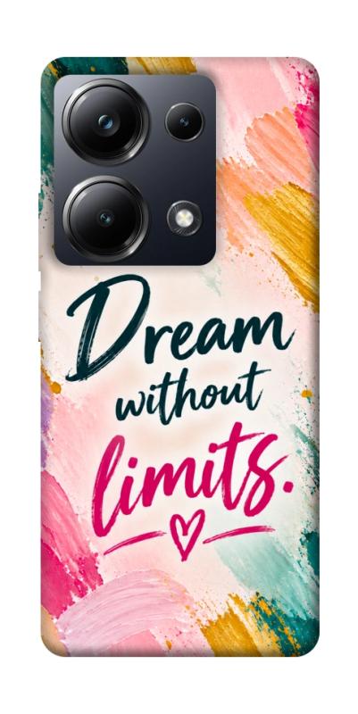 Чехол itsPrint Dream without limits для Xiaomi Redmi Note 13 Pro 4G, надписи, купить оптом с доставкой