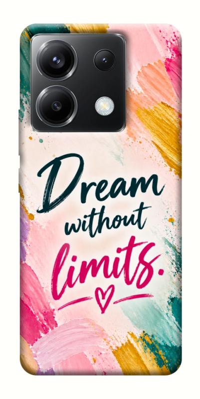 Чехол itsPrint Dream without limits для Xiaomi Poco X6, надписи, купить оптом с доставкой