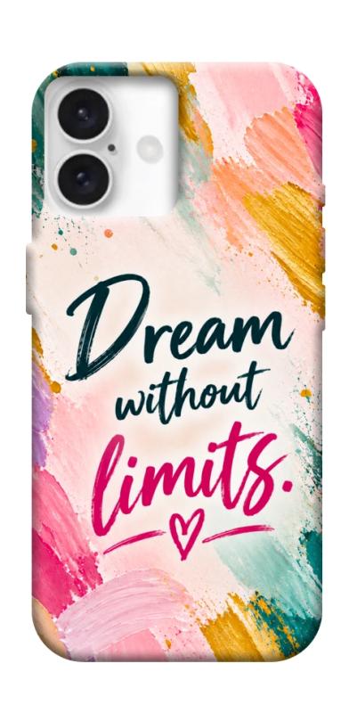 Чехол itsPrint Dream without limits для Apple iPhone 16 (6.1"), надписи, купить оптом с доставкой