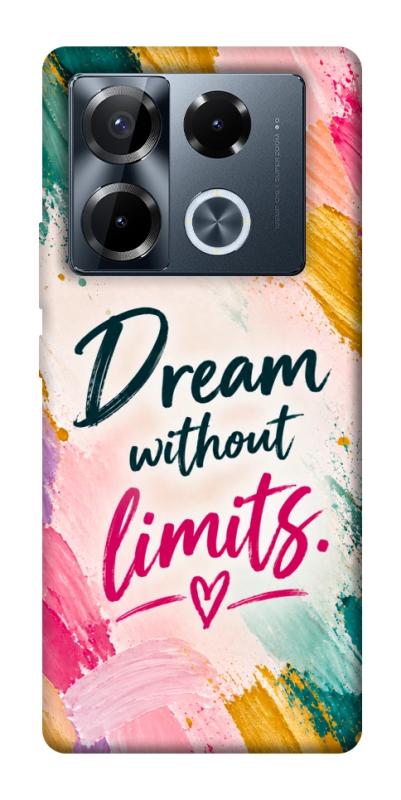 Чохол itsPrint Dream without limits для Infinix Note 40 Pro 4G, написи, купити оптом з доставкою