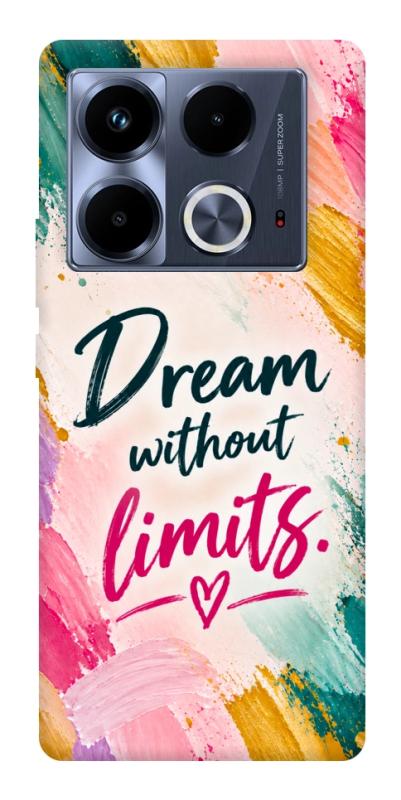 Чохол itsPrint Dream without limits для Infinix Note 40 4G, написи, купити оптом з доставкою