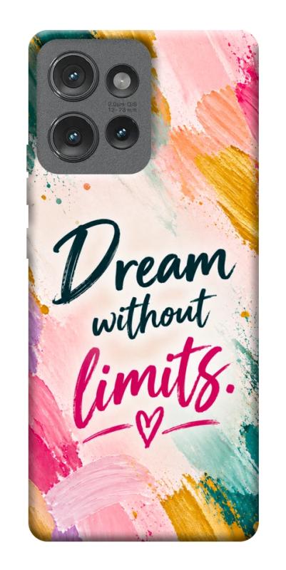 Чехол itsPrint Dream without limits для Motorola Edge 50, надписи, купить оптом с доставкой