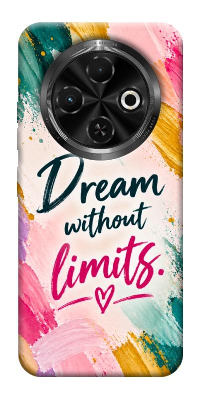 Чехол itsPrint Dream without limits для TECNO Spark 30C, надписи, купить оптом с доставкой