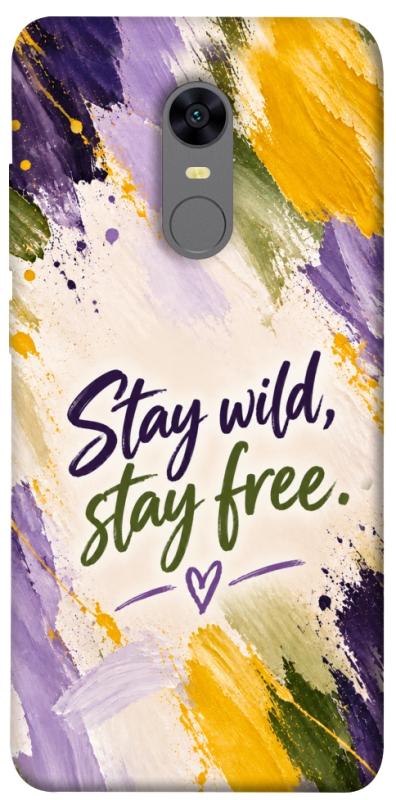 Чохол itsPrint Stay wild для Xiaomi Redmi 5 Plus / Redmi Note 5 (Single Camera), написи, купити оптом з доставкою
