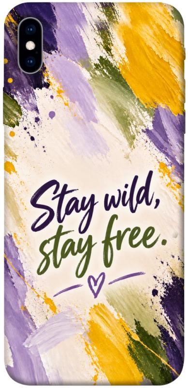 Чохол itsPrint Stay wild для Apple iPhone XS Max (6.5"), написи, купити оптом з доставкою