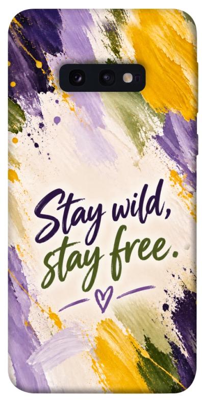 Чохол itsPrint Stay wild для Samsung Galaxy S10e, написи, купити оптом з доставкою