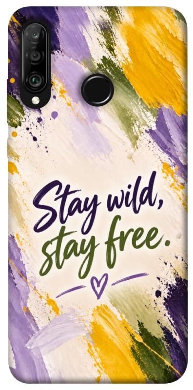 Чохол itsPrint Stay wild для Huawei P30 lite, написи, купити оптом з доставкою