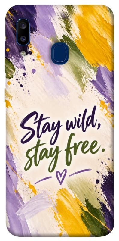 Чохол itsPrint Stay wild для Samsung Galaxy A20 / A30, написи, купити оптом з доставкою