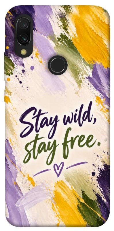 Чохол itsPrint Stay wild для Xiaomi Redmi 7, написи, купити оптом з доставкою