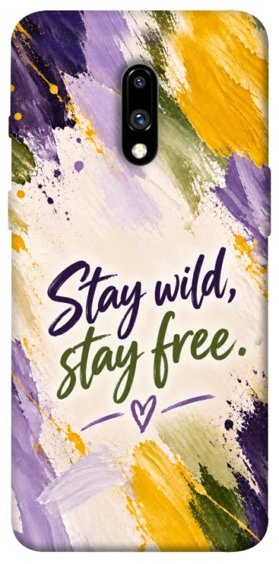 Чохол itsPrint Stay wild для OnePlus 7, написи, купити оптом з доставкою