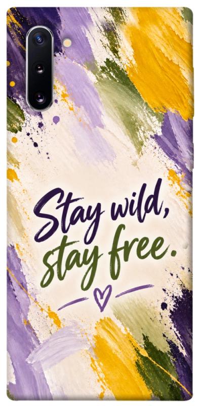 Чохол itsPrint Stay wild для Samsung Galaxy Note 10, написи, купити оптом з доставкою
