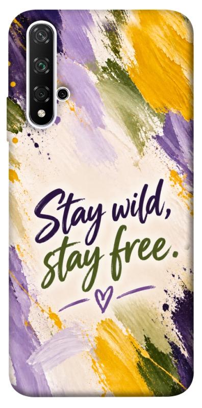 Чохол itsPrint Stay wild для Huawei Honor 20 / Nova 5T, написи, купити оптом з доставкою
