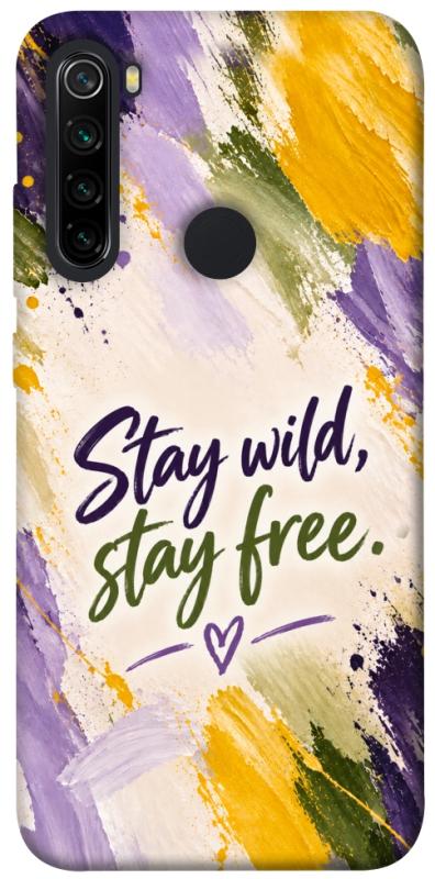 Чохол itsPrint Stay wild для Xiaomi Redmi Note 8, написи, купити оптом з доставкою
