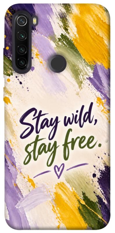 Чохол itsPrint Stay wild для Xiaomi Redmi Note 8T, написи, купити оптом з доставкою