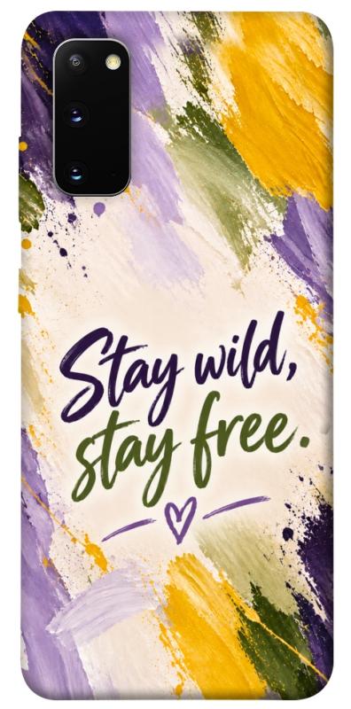 Чохол itsPrint Stay wild для Samsung Galaxy S20, написи, купити оптом з доставкою