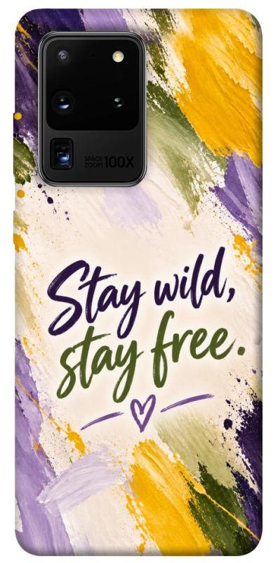 Чохол itsPrint Stay wild для Samsung Galaxy S20 Ultra, написи, купити оптом з доставкою